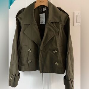 NWT H&M Double-Breasted Trench Coat